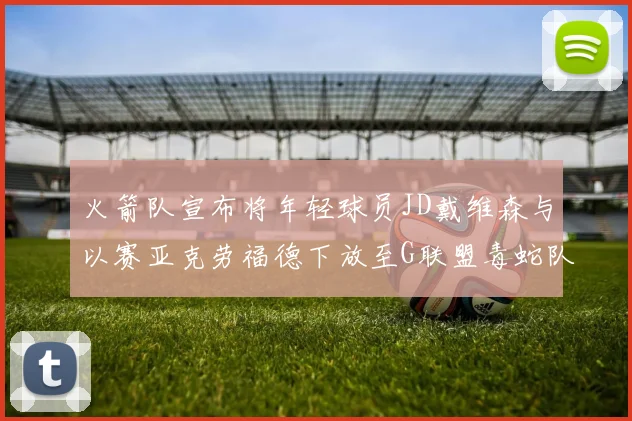 火箭队宣布将年轻球员JD戴维森与以赛亚克劳福德下放至G联盟毒蛇队进行锻炼